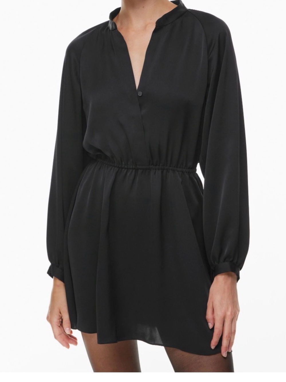 Dr 2 Black Tunic  Drawstring Waist Dress w/ pockets size M